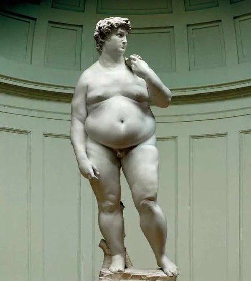 Socha tlustého Davida